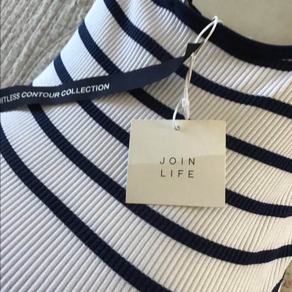 Women romper marine blue striped ideal as swimming suit or 2 be used as bodysuit - Picture 3 of 5